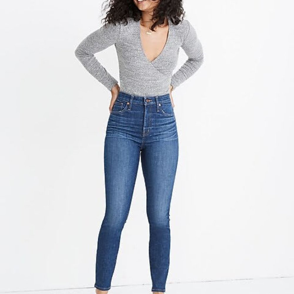 Madewell Curvy High-Rise Skinny Jeans in Moreaux Wash - 31 petite